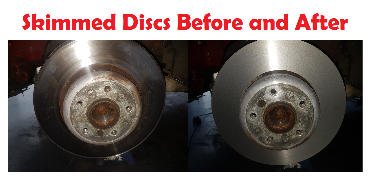 skimmed discs before and after